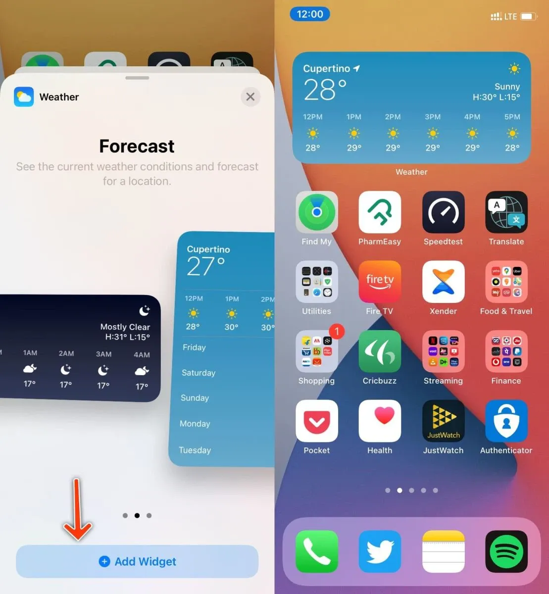 Cách thêm Widget trên IOS đơn giản nhất